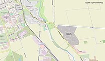 Openstreetmap-Kartenausschnitt Bernburg-Baalberge mit Lettbruch.