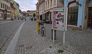 Bild vom Markt in Bernburg.