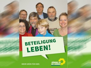 Wahlplakate mit den Kandidaten der Kommunalwahl 2014 in Bernburg.
